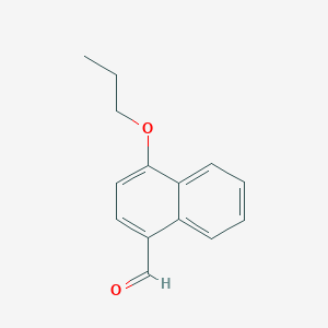 molecular formula C14H14O2 B1320668 4-Propoxy-1-naphthaldehyde CAS No. 54784-09-7