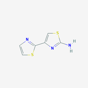molecular formula C6H5N3S2 B13206692 4-(1,3-Thiazol-2-yl)-1,3-thiazol-2-amine 