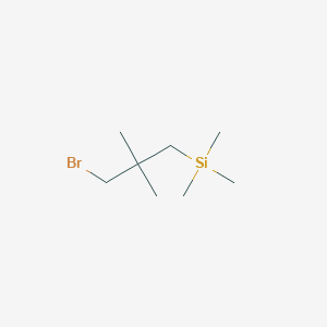 molecular formula C8H19BrSi B13206732 (3-Bromo-2,2-dimethylpropyl)trimethylsilane 