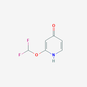 molecular formula C6H5F2NO2 B1320674 2-(Difluoromethoxy)pyridin-4-ol CAS No. 205043-09-0