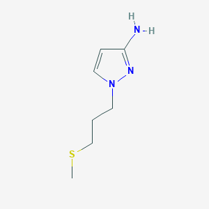 molecular formula C7H13N3S B13206765 1-[3-(methylsulfanyl)propyl]-1H-pyrazol-3-amine 