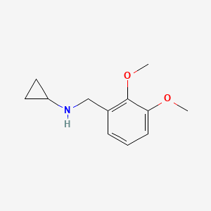 molecular formula C12H17NO2 B13206808 N-(2,3-Dimethoxybenzyl)cyclopropanamine 