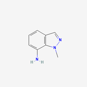 molecular formula C8H9N3 B1320690 1-甲基-1H-吲唑-7-胺 CAS No. 41926-06-1