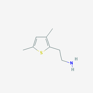 molecular formula C8H13NS B13206945 2-(3,5-Dimethylthiophen-2-yl)ethan-1-amine 