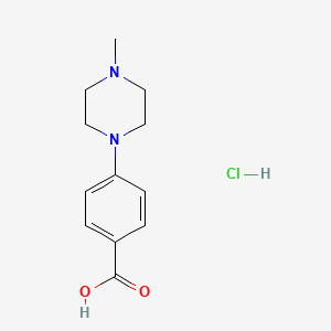 molecular formula C12H17ClN2O2 B1320699 4-(4-Methylpiperazin-1-yl)benzoic acid hydrochloride CAS No. 289044-60-6