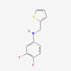 molecular formula C11H9F2NS B13206991 3,4-difluoro-N-(thiophen-2-ylmethyl)aniline 