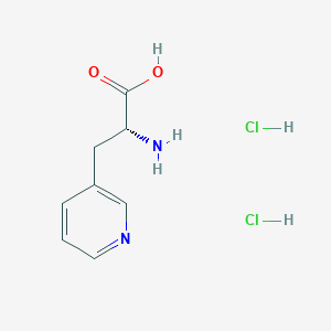 molecular formula C8H12Cl2N2O2 B1320709 (R)-2-Amino-3-(pyridin-3-yl)propanoic acid dihydrochloride CAS No. 93960-21-5