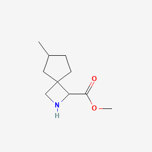 molecular formula C10H17NO2 B13207174 Methyl 6-methyl-2-azaspiro[3.4]octane-1-carboxylate 