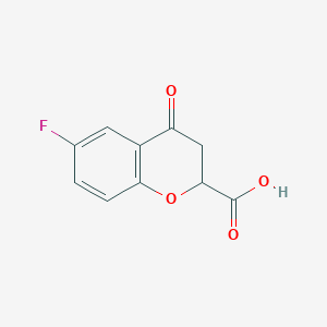 molecular formula C10H7FO4 B132072 6-Fluoro-4-oxochroman-2-carboxylic acid CAS No. 105300-40-1