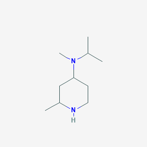 molecular formula C10H22N2 B13207246 N,2-Dimethyl-N-(propan-2-yl)piperidin-4-amine 