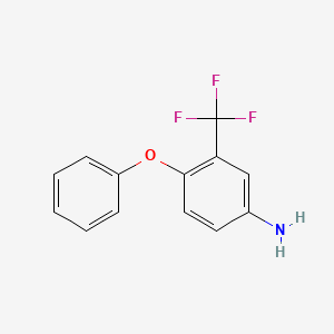 molecular formula C13H10F3NO B1320726 4-Phenoxy-3-(trifluoromethyl)aniline CAS No. 267416-81-9