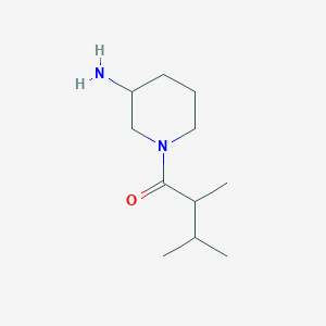 molecular formula C11H22N2O B13207280 1-(3-Aminopiperidin-1-yl)-2,3-dimethylbutan-1-one 
