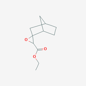 molecular formula C11H16O3 B13207331 Ethyl spiro[bicyclo[2.2.1]heptane-2,2'-oxirane]-3'-carboxylate 