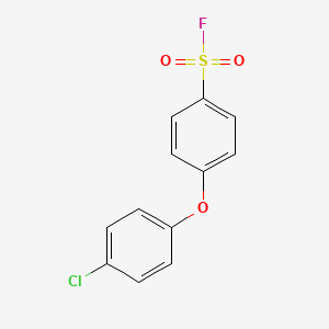 molecular formula C12H8ClFO3S B13207360 4-(4-Chlorophenoxy)phenylsulfonyl fluoride 