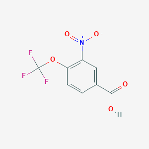 molecular formula C8H4F3NO5 B1320738 3-硝基-4-(三氟甲氧基)苯甲酸 CAS No. 784-77-0