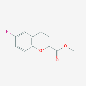 molecular formula C11H11FO3 B132074 6-氟色满-2-羧酸甲酯 CAS No. 874649-82-8