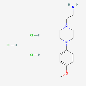 molecular formula C13H24Cl3N3O B13207436 2-[4-(4-Methoxyphenyl)piperazin-1-yl]ethan-1-amine trihydrochloride 