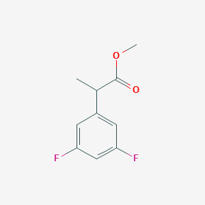 molecular formula C10H10F2O2 B13207467 Methyl 2-(3,5-difluorophenyl)propanoate 