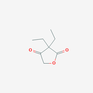 molecular formula C8H12O3 B13207475 3,3-Diethyloxolane-2,4-dione 