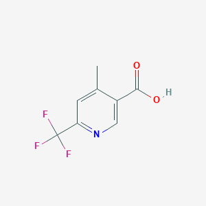 molecular formula C8H6F3NO2 B1320751 4-Methyl-6-(trifluoromethyl)nicotinic acid CAS No. 261635-74-9