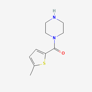 molecular formula C10H14N2OS B13207547 1-(5-Methylthiophene-2-carbonyl)piperazine 
