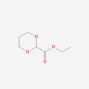 molecular formula C7H12O4 B1320759 1,3-Dioxane-2-carboxylic acid ethyl ester CAS No. 90392-05-5