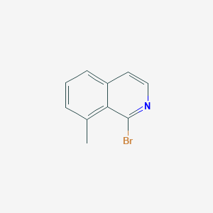 molecular formula C10H8BrN B13207598 1-Bromo-8-methylisoquinoline 