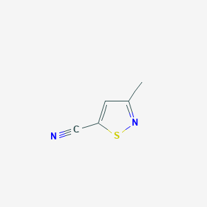 molecular formula C5H4N2S B1320770 3-Methylisothiazole-5-carbonitrile CAS No. 57352-00-8