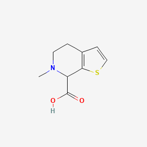 molecular formula C9H11NO2S B13207701 6-Methyl-4H,5H,6H,7H-thieno[2,3-c]pyridine-7-carboxylic acid 