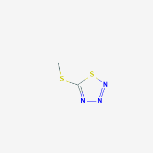 molecular formula C2H3N3S2 B1320772 5-(Methylsulfanyl)-1,2,3,4-thiatriazole CAS No. 52098-77-8