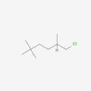 molecular formula C9H19Cl B13207730 1-Chloro-2,5,5-trimethylhexane 