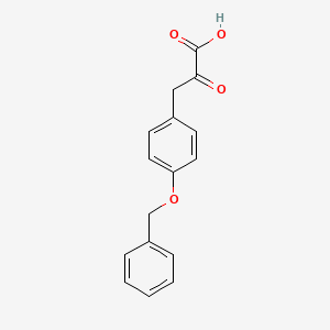molecular formula C16H14O4 B13207793 3-[4-(Benzyloxy)phenyl]-2-oxopropanoic acid 