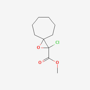 molecular formula C10H15ClO3 B13207809 Methyl 2-chloro-1-oxaspiro[2.6]nonane-2-carboxylate 