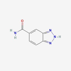 molecular formula C7H6N4O B1320781 1H-1,2,3-benzotriazole-5-carboxamide CAS No. 875282-58-9