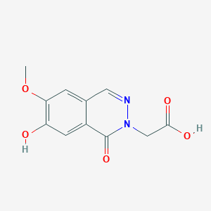 molecular formula C11H10N2O5 B13207812 2-(7-Hydroxy-6-methoxy-1-oxo-1,2-dihydrophthalazin-2-yl)acetic acid CAS No. 2060051-07-0