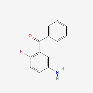 molecular formula C13H10FNO B13207815 3-Benzoyl-4-fluoroaniline 