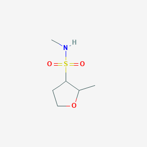 molecular formula C6H13NO3S B13207819 N,2-Dimethyloxolane-3-sulfonamide 