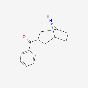 molecular formula C14H17NO B13207889 3-Benzoyl-8-azabicyclo[3.2.1]octane 