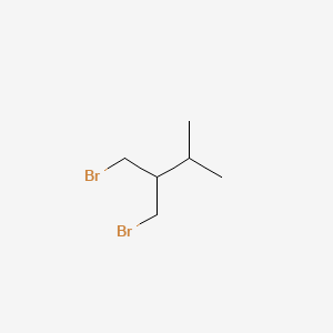 molecular formula C6H12Br2 B13207914 1-Bromo-2-(bromomethyl)-3-methylbutane CAS No. 64273-85-4