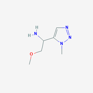 molecular formula C6H12N4O B13208053 2-Methoxy-1-(1-methyl-1H-1,2,3-triazol-5-yl)ethan-1-amine 