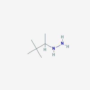 molecular formula C6H16N2 B13208063 (3,3-Dimethylbutan-2-YL)hydrazine 