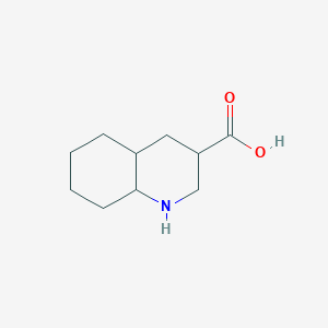 molecular formula C10H17NO2 B13208078 Decahydroquinoline-3-carboxylic acid 