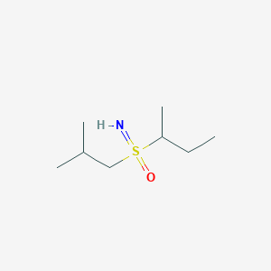 molecular formula C8H19NOS B13208079 (Butan-2-yl)(imino)(2-methylpropyl)-lambda6-sulfanone 