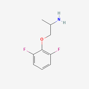 molecular formula C9H11F2NO B13208119 1-(2,6-Difluorophenoxy)propan-2-amine 