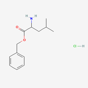 molecular formula C13H20ClNO2 B13208184 Benzyl 2-amino-4-methylpentanoate hydrochloride 
