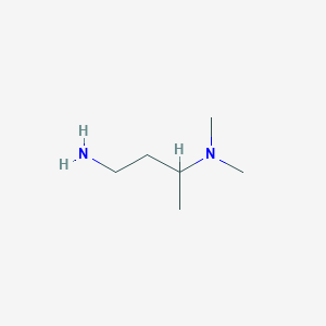 molecular formula C6H16N2 B1320821 N-(3-amino-1-methylpropyl)-N,N-dimethylamine CAS No. 60978-33-8