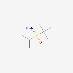 molecular formula C7H17NOS B13208269 tert-Butyl(imino)(propan-2-yl)-lambda6-sulfanone 