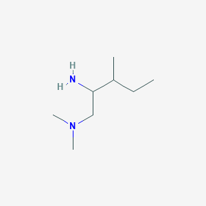 molecular formula C8H20N2 B13208292 (2-Amino-3-methylpentyl)dimethylamine 