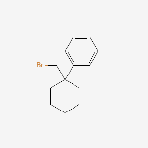 molecular formula C13H17Br B13208318 [1-(Bromomethyl)cyclohexyl]benzene 
