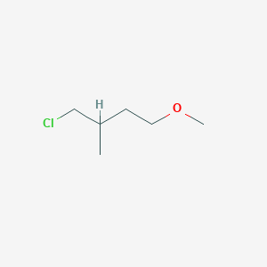 molecular formula C6H13ClO B13208321 1-Chloro-4-methoxy-2-methylbutane 